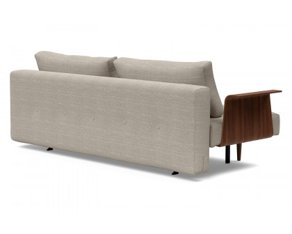 Innovation Living Recast Plus Sofa Bed Dark Styletto with Arms - 579 Kenya Gravel