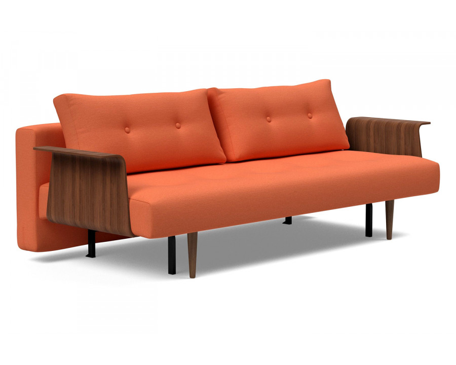 Innovation Living Recast Plus Sofa Bed Dark Styletto with Arms - 581 Argus Rust