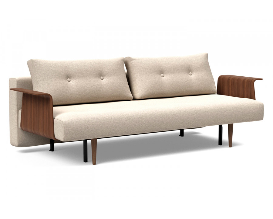 Innovation Living Recast Plus Sofa Bed Dark Styletto with Arms - 584 Argus Natural