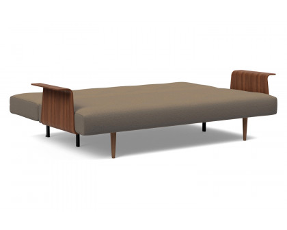 Innovation Living Recast Plus Sofa Bed Dark Styletto with Arms - 585 Argus Brown