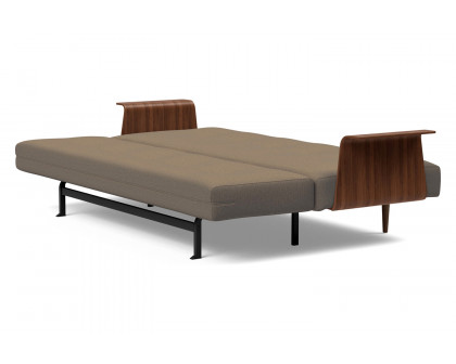 Innovation Living Recast Plus Sofa Bed Dark Styletto with Arms - 585 Argus Brown