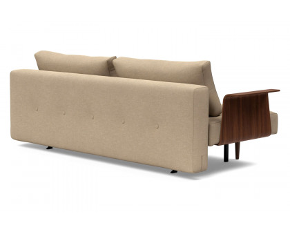 Innovation Living Recast Plus Sofa Bed Dark Styletto with Arms - 587 Phobos Mocha