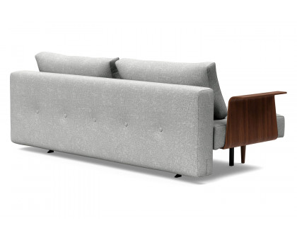 Innovation Living Recast Plus Sofa Bed Dark Styletto with Arms - 590 Micro Check Gray