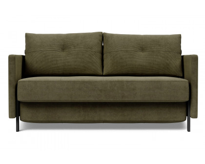 Innovation Living Cubed Full Size Sofa Bed with Arms - 316 Cordufine Pine Green