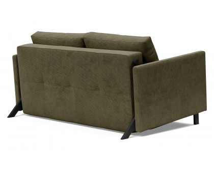 Innovation Living Cubed Full Size Sofa Bed with Arms - 316 Cordufine Pine Green