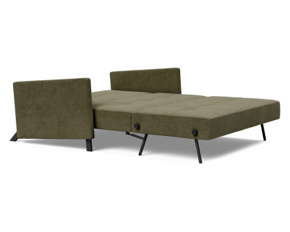 Innovation Living Cubed Full Size Sofa Bed with Arms - 316 Cordufine Pine Green