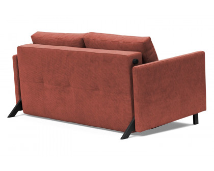 Innovation Living Cubed Full Size Sofa Bed with Arms - 317 Cordufine Rust