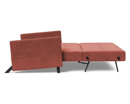 Innovation Living Cubed Full Size Sofa Bed with Arms - 317 Cordufine Rust