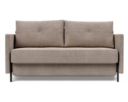 Innovation Living Cubed Full Size Sofa Bed with Arms - 318 Cordufine Beige