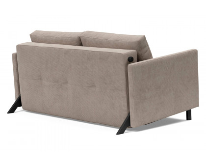 Innovation Living Cubed Full Size Sofa Bed with Arms - 318 Cordufine Beige