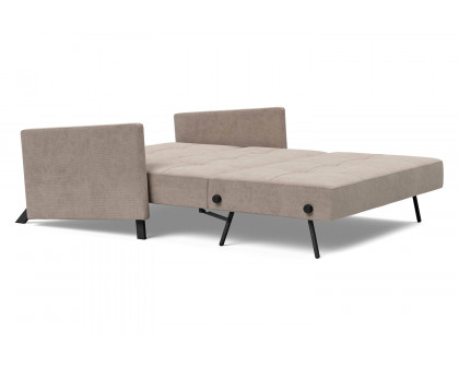 Innovation Living Cubed Full Size Sofa Bed with Arms - 318 Cordufine Beige