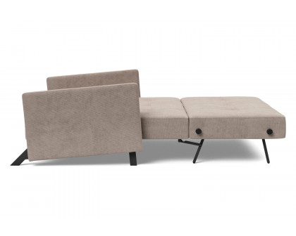 Innovation Living Cubed Full Size Sofa Bed with Arms - 318 Cordufine Beige