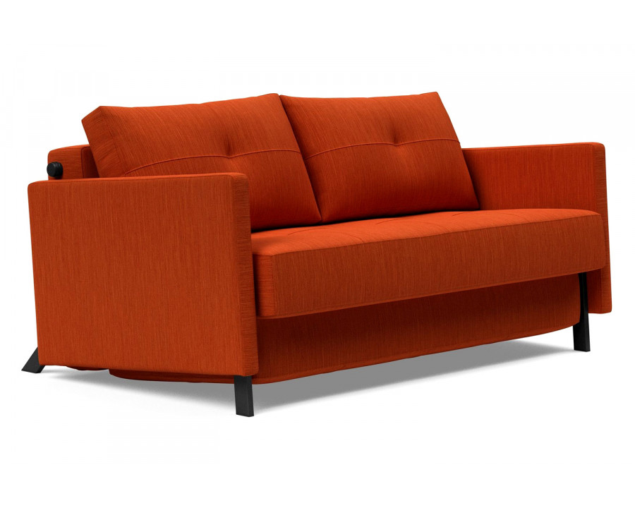 Innovation Living Cubed Full Size Sofa Bed with Arms - 506 Elegance Paprika