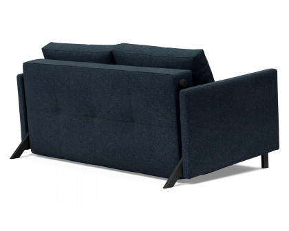 Innovation Living Cubed Full Size Sofa Bed with Arms - 515 Nist Blue