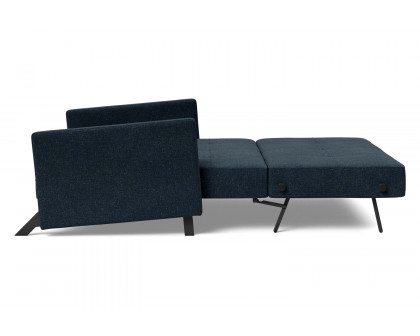 Innovation Living Cubed Full Size Sofa Bed with Arms - 515 Nist Blue