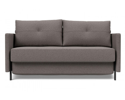 Innovation Living Cubed Full Size Sofa Bed with Arms - 521 Mixed Dance Gray