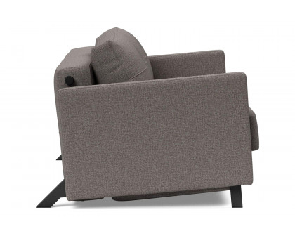 Innovation Living Cubed Full Size Sofa Bed with Arms - 521 Mixed Dance Gray