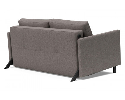 Innovation Living Cubed Full Size Sofa Bed with Arms - 521 Mixed Dance Gray