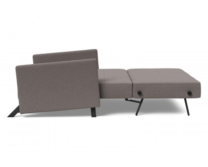 Innovation Living Cubed Full Size Sofa Bed with Arms - 521 Mixed Dance Gray