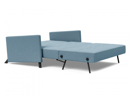 Innovation Living Cubed Full Size Sofa Bed with Arms - 525 Mixed Dance Light Blue