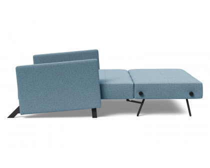 Innovation Living Cubed Full Size Sofa Bed with Arms - 525 Mixed Dance Light Blue