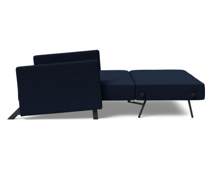 Innovation Living Cubed Full Size Sofa Bed with Arms - 528 Mixed Dance Blue