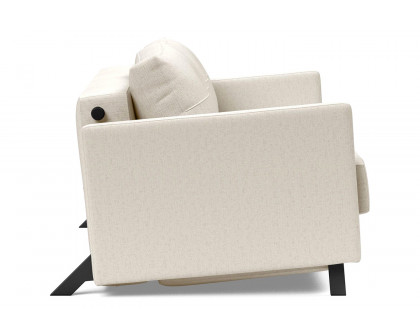 Innovation Living Cubed Full Size Sofa Bed with Arms - 531 Bouclé Off White