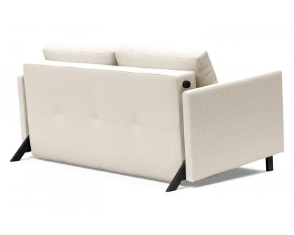 Innovation Living Cubed Full Size Sofa Bed with Arms - 531 Bouclé Off White