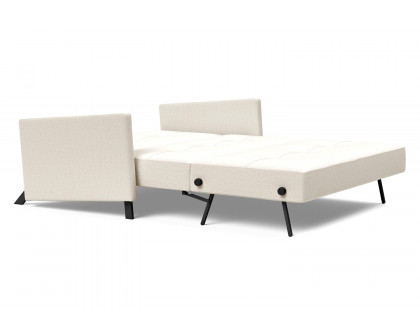 Innovation Living Cubed Full Size Sofa Bed with Arms - 531 Bouclé Off White