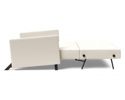 Innovation Living Cubed Full Size Sofa Bed with Arms - 531 Bouclé Off White