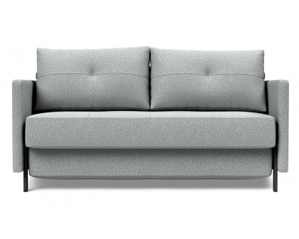 Innovation Living Cubed Full Size Sofa Bed with Arms - 538 Melange Light Gray