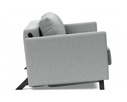 Innovation Living Cubed Full Size Sofa Bed with Arms - 538 Melange Light Gray