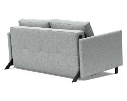 Innovation Living Cubed Full Size Sofa Bed with Arms - 538 Melange Light Gray