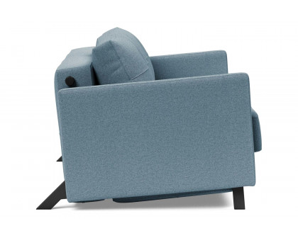 Innovation Living Cubed Full Size Sofa Bed with Arms - 558 Soft Indigo