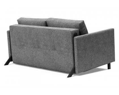 Innovation Living Cubed Full Size Sofa Bed with Arms - 563 Twist Charcoal