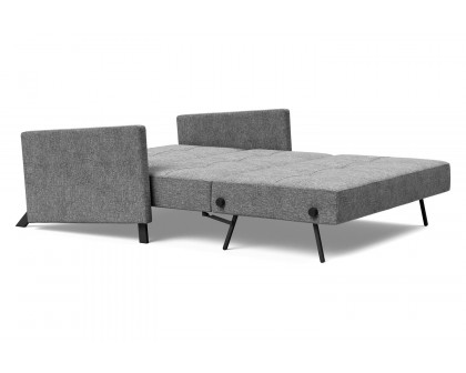 Innovation Living Cubed Full Size Sofa Bed with Arms - 563 Twist Charcoal