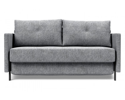 Innovation Living Cubed Full Size Sofa Bed with Arms - 565 Twist Granite