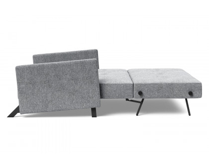 Innovation Living Cubed Full Size Sofa Bed with Arms - 565 Twist Granite