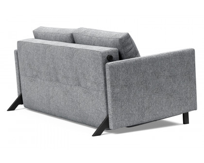 Innovation Living Cubed Full Size Sofa Bed with Arms - 565 Twist Granite