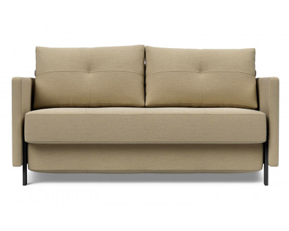 Innovation Living Cubed Full Size Sofa Bed with Arms - 571 Vivus Dusty Sand