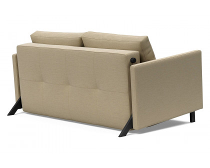 Innovation Living Cubed Full Size Sofa Bed with Arms - 571 Vivus Dusty Sand