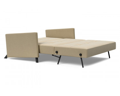 Innovation Living Cubed Full Size Sofa Bed with Arms - 571 Vivus Dusty Sand