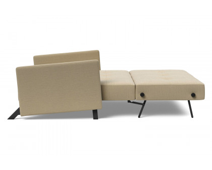 Innovation Living Cubed Full Size Sofa Bed with Arms - 571 Vivus Dusty Sand