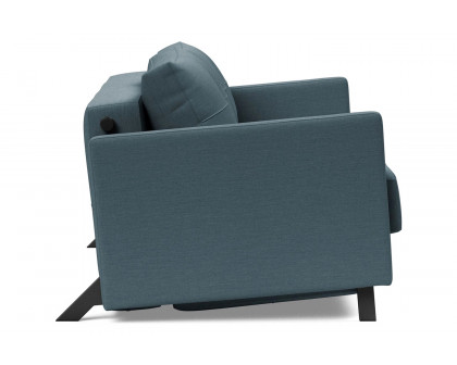 Innovation Living Cubed Full Size Sofa Bed with Arms - 573 Vivus Dusty Blue