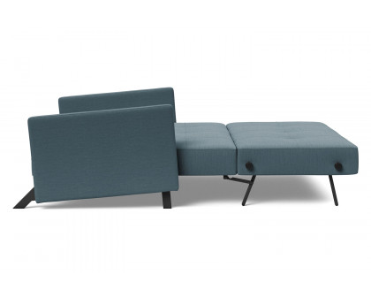 Innovation Living Cubed Full Size Sofa Bed with Arms - 573 Vivus Dusty Blue