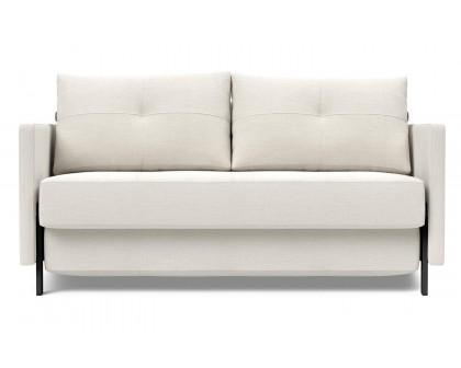 Innovation Living Cubed Full Size Sofa Bed with Arms - 574 Vivus Dusty Off White