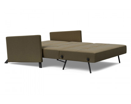 Innovation Living Cubed Full Size Sofa Bed with Arms - 575 Vivus Dusty Olive