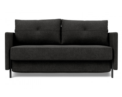 Innovation Living Cubed Full Size Sofa Bed with Arms - 577 Kenya Dark Gray