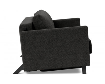 Innovation Living Cubed Full Size Sofa Bed with Arms - 577 Kenya Dark Gray