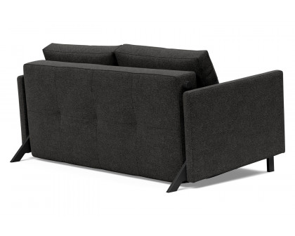 Innovation Living Cubed Full Size Sofa Bed with Arms - 577 Kenya Dark Gray